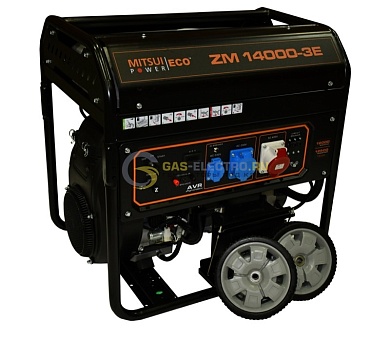 Бензиновый генератор Mitsui Power-ECO ZM 14000 E-3 (10,4 кВт / 380 В)