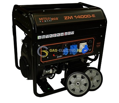 Бензиновый генератор Mitsui Power-ECO ZM 14000 E (13 кВт) с автозапуском, ATS READY